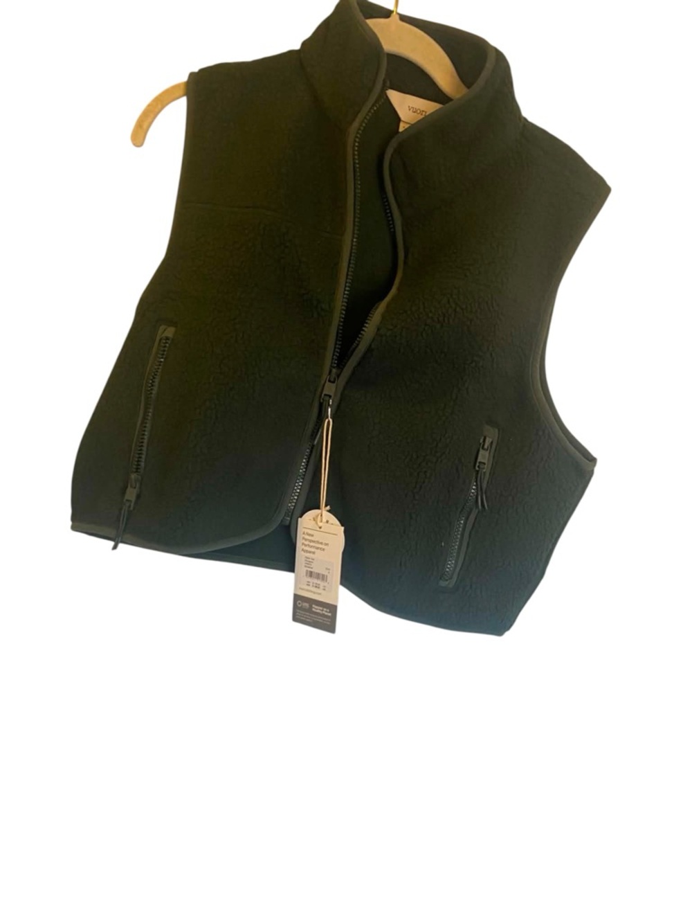 NWT Vuori Clothing alpine vest EVERGREEN Size S